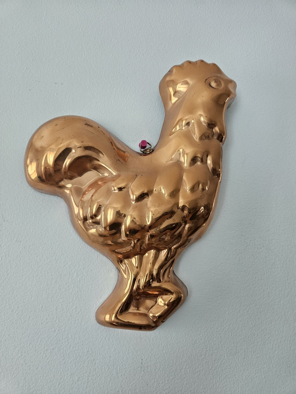 Vintage Copper Rooster Wall Decor / Jello Mold – Farmhouse Kitchen Accent